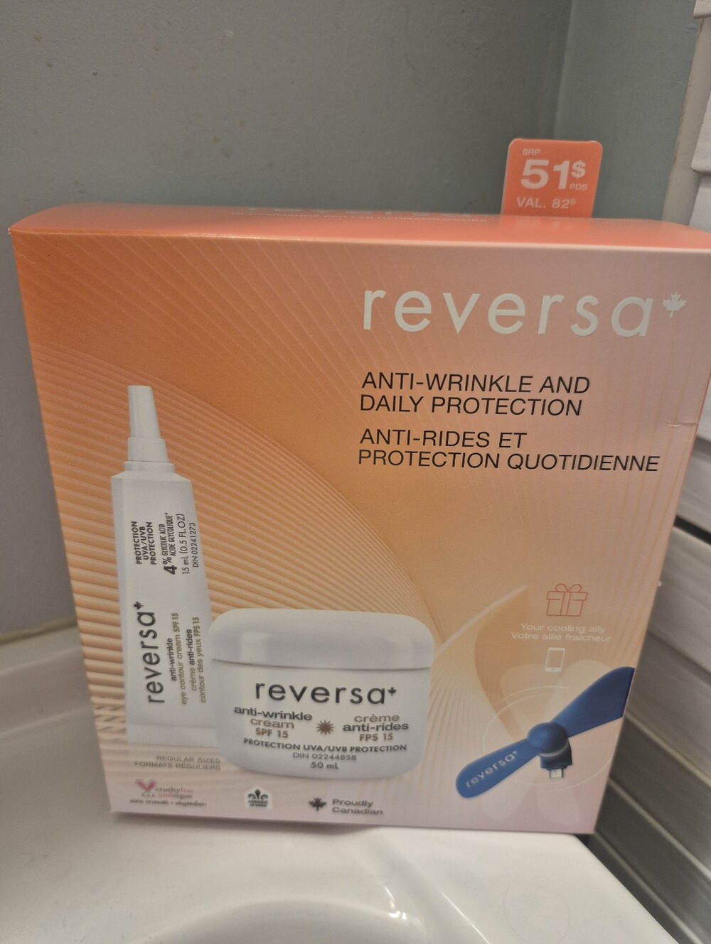Reversa Anti-Wrinkle Daily Protection Cream - Peach/Orange